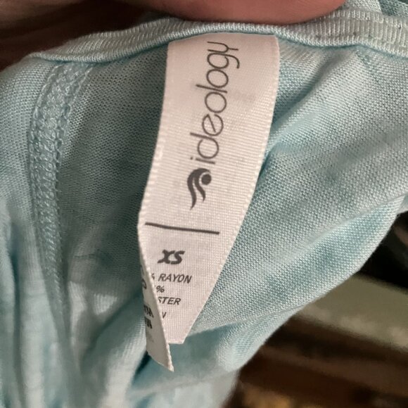 Ideology Women's XS Light Blue Long Sleeve Criss-Cross Back Top Nwt - Picture 3 of 4